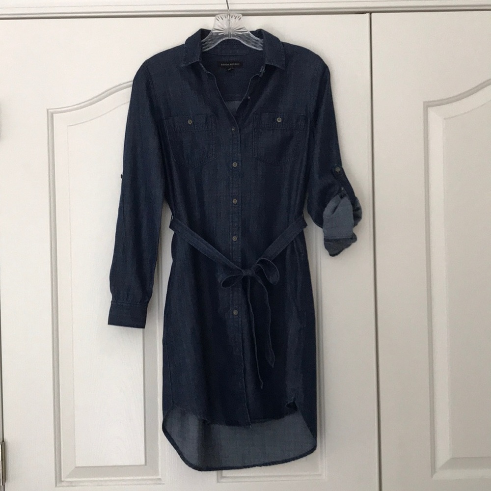Banana Republic denim shirt dress
